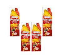 Versele-Laga Prestige Sticks Canaries Mixed Fruits & Dandelions | 4 Pack | 4 x 60g | Snack for Canaries | No Synthetic Preservatives, Dyes or Flavours