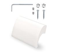 Vershy Deluxe Balcony Door Handle for Outdoor Use, Extremely Stable Patio Door Pull Handle, Handle for Balcony Door, Made of Aluminium, Handle for Balcony Door, Exterior (White)