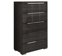 Versilia Chest - 5 Drawer - Black