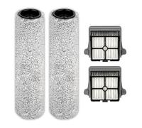 【Version 2, Detachable】(4 Pack) S7 Pro Brush Rollers and HEPA Filters Compatible With Tineco Floor One S7 Pro, Floor One S6 Wet Dry Vacuum Cleaner (Excluding Handle)