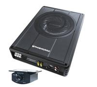 Version 2 Z Series - Underseat Subwoofer Amplified Bass Box 8" subwoofer 150 Watts - Includes Remote Bass Controller and remote subwoofer level control - Power Output: 150w x 1 at 2 ohms 300w peak