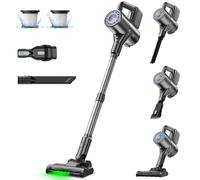 VersLife Cordless Vacuum Cleaner, 40Kpa 40Mins 2-in-1 Stick Vacuum, Lightweight and Versatile, Deep Cleans, Self-Standing, Green LED,Lightweight Vacuums for Hardwood Floor Carpet Car Pet Hair
