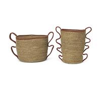Verso Baskets - Set of 2 Brick red one size