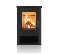 Verso Theia Black Wood Burning Stove 9kW Log Burner EcoDesign