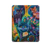 Verspielte Katzen Erkunden Einen Magischen Wald Retro Poster Metal Tin Sign Chic Art Retro Iron Painting Bar People Cave Cafe Family Garage Poster Wall Decoration 12x16inch(30x40cm)