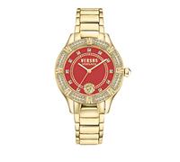 Versus Versace Canton Road Collection Luxury Womens Watch Timepiece, Red, OS, Versus Versace | Canton Road Crystal