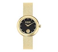 Versus Versace Lea Crystal Collection Luxury Womens Watch Timepiece, Black, OS, Versus Versace | Lea