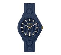 Versus Versace Mens Tokyo. Sporty Fashion Watch with Date Function. Adjustable Silicone Strap. Includes Travel Gift Pouch., Blue-VSPOY8121, OS, Versus Versace | Tokyo R