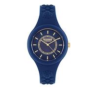 Versus Versace Womens Fire Island Fashion Watch. Adjustable and Sporty Silicone Strap. Includes Travel Gift Pouch., Blue, One size, Versus Versace | Fire Island