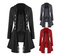 VersusModa EPOCA04 Men's Jacket Carnival Prince Theatre Vintage Costume EPOCA04 (Grey, XXL)