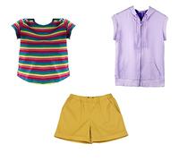 VersusModa Simil Max Set Sweater Sleeveless Purple Carnival Cosplay Stranger Costume Things Wig MAXST03 - Multicolour - S