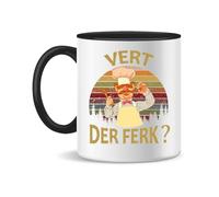 Vert Der Ferk Cook Swedish Chef Funny 209 Saying Ceramic Tea and Coffee Mug, 300 ml, Magic White Pink Black 330 ml