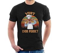 Vert Der Ferk? Men's T-Shirt Swedish Chef The Muppets Show Adults Black XXL