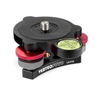 VERTECFOTO 【Upgraded】 Tripod Leveling Base : Bigger Bubble Level w/Crosshair, Fine Leveling Faster; Enlarged Lock knobs, Lock Easier, Perfect for a Smart Telescope or Panos; Max Load 33 Ib