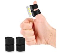 VerteLife 2 Pcs Finger Splints for All Finger, Adjustable Trigger Finger Support Thumb Splint Mallet Finger Brace Immobilization for Broken Finger Straightening Arthritis and Finger Pain Relieve