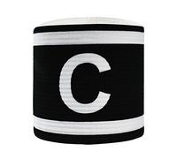 VerteLife Captain Armbands for Football, Unisex Captains Arm Band Adult & Youths Soccer Captain's Band Adjustable Magic Closure Sports Arm Bands - Black
