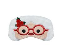 VerteLife Eye Mask for Sleeping, Christmas Cute Animal Sleep Masks Soft Plush Sleep Eyeshade Novelty Funny Cartoon Blindfold Travel Eye Cover for Children Adult (Christmas Glass)