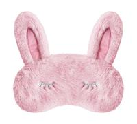 VerteLife Sleep Mask Cute Bunny Eye Masks 3D Cartoon Animal Eyeshade for Sleeping, Soft Plush Blindfold Novelty Travel Eye Cover for Children Adult (Bunny Ear,Pink)