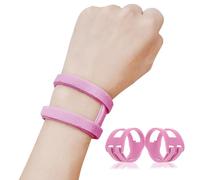 VerteLife Wrist Support for TFCC Tear, 2 pcs Adjustable Wrist Splint Ultra Thin Wrist Straps for Left & Right Hand, Wrist Brace for Weight Bearing Strain Exercise - Pink