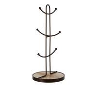 Vertex Bronze Iron 6 Tea Cup Kitchen Coffee Mug Holder Tree Stand Storage Rack
