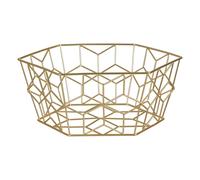 Vertex Contour Matte Gold Fruit Basket