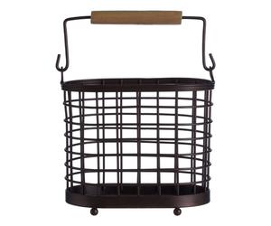 Vertex Oval Bronze Utensil Holder Kitchen Cutlery Storage Draining Stand Rack