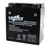 Vertex VP20CH-4 Sealed AGM Motorcycle/Powersport Battery, 12V, 18Ah, CCA (-18) 270, L:151mm W: 88mm H: 163mm Perfect battery for Motorcycle
