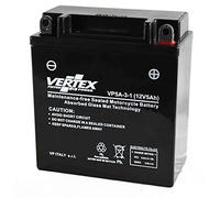 Vertex VP5A-3-1 Sealed AGM Motorcycle/Powersport Battery, 12V, 3Ah, CCA (-18) 75, Replaces: CB5L-B, YB5L-B Perfect battery for Motorcycle, ATV's, Personal Watercraft and Snowmobiles
