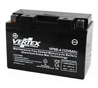 Vertex VP9B-4 Sealed AGM Motorcycle/Powersport Battery, 12V, 8Ah, CCA (-18) 115, Replaces: CT9B-4, CT9B-BS, YT9B-4 Perfect battery for Motorcycle, ATV's, Personal Watercraft and Snowmobiles