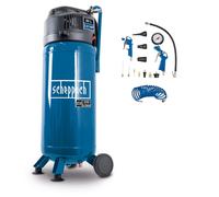 Vertical air compressor 50 lt 10 bar with 13 accessory kit Scheppach hc51v