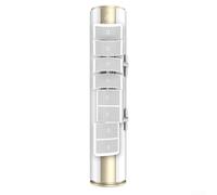 Vertical Air Conditioner Wind Shield Cylindrical Vertical Air Conditioners Deflector Adjustable Verticals Airs Conditioner Wind Deflector for Cylindrical Cabinet Units(Basic style)