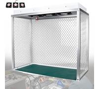 Vertical Air Flow Clean Bench, Aluminum Triple Fan Laminar Flow Hood, Clean Room Dust-Free Workstation, with HEPA-Filter and 3 Fans,26x12x20inch Working Area,for Phone Repair