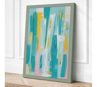 Vertical Ascent Abstract Canvas Wall Art Print 24x16 Inch (61 x 41 cm)