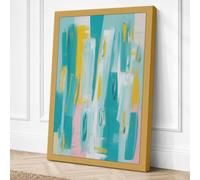 Vertical Ascent Abstract Canvas Wall Art Print 24x16 Inch (61 x 41 cm)