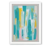 Vertical Ascent Abstract Framed Wall Art Print A1 (84.1×59.4cm) White, Wall Decor for Living Room, Bedroom, Office & Home, Ready to Hang, Art Gift