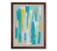 Vertical Ascent Abstract Framed Wall Art Print A3 (42×29.7cm) Walnut, Wall Decor for Living Room, Bedroom, Office & Home, Ready to Hang, Art Gift