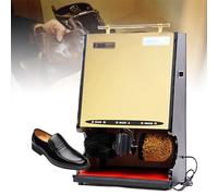 Vertical Automatic Induction Shoe Polisher - High Speed 1300 RPM - Commercial Shoe Shine Kit for Hotels and Offices - Hotel Automatic Shoe Cleaner - Perfect Lobby and Front Desk Shoe Brush Machine