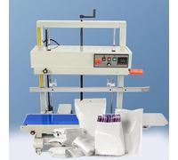 Vertical Automatic Sealing Machine With 5 Patterns, Adjustable Printing Wheel Pressure, 0-630mm Height And 0-300° Temperature,Ink Wheel Induction,for Thick Film
