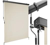 tectake Vertical Awning Eloise in Light Grey | Size: Large TECTAKE Light Grey Large