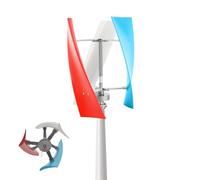 Vertical Axis Wind Power Generator 1500W with MPPT Controller, Energy Efficient Low Noise Windmill for Farm, Garden, Marine, RV, Home