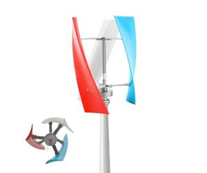 Vertical Axis Wind Power Generator 1500W with MPPT Controller, Energy Efficient Low Noise Windmill for Farm, Garden, Marine, RV, Home