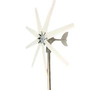 Vertical Axis Wind Turbine Generator, 12V/24V/48V 8-Blade for Power Generation Principle and DIY Science Education Experiment(24v)