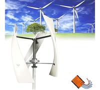 Vertical Axis Wind Turbine Generator 3000W/5000W Portable Wind Generator Kit with Controller for Factory, Terraces, Cabins, Mobile Homes - 12V 24V 48V Compatible