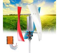 Vertical Axis Wind Turbine Generator Kit 20000W with Electromagnetism Controller, 3 Blades Wind Turbine Power Generation, Permanent Magnet Generator for Mobile House Cabin(Colorful,48V)