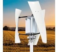Vertical Axis Wind Turbine Generator Kit for Renewable Energy, Ideal for Residential, Marine, and Street Lighting Applications
