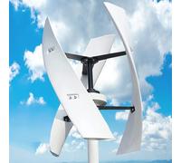 Vertical Axis Wind Turbine Generator - Low Noise 3 Phase AC Wind Power Kit for Home Energy Supplementation - Efficient Renewable Energy Solution