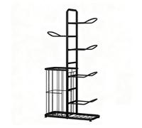 Vertical Ball Rack For Garage, Indoor Outdoor Vertical Basketball Display Holder, Double-Sided Basketball Storage Rack, For Organizing Balls, Toys, And Gear Indoors, In Garages, Or Outdoor