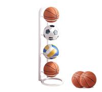 Vertical Ball Storage Rack,Football Stand,3/4/5 Tier Football Holder, Basketball Ball Storage Rack, Vertical Display Stand,Vertical Sports Equipment Organizer For Garage