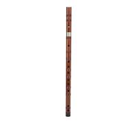 Vertical Bamboo Flute, Chinese Musical Instrument for Beginners with Fingering Scale for Family Friends (D Key)