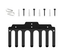 Vertical Bar Holder, Bar Hanger with 7 Hooks for Wall | Space Saving Weight Organizer - For Dumbbells Bar Kettlebell Home Garage Fitness Exercise Weightlifting